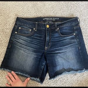 American Eagle Outfitters Dark Blue Jean Shorts